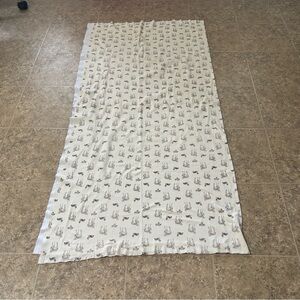 2  yards x 60" Joann's cream/brown Forrest Animals (deer, squirrel, rabbit) knit